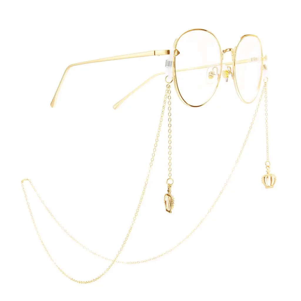 

Unisex Metal Eyeglasses Chains Rope Spectacles Cord Holder Retainer String 75cm Great for All Size