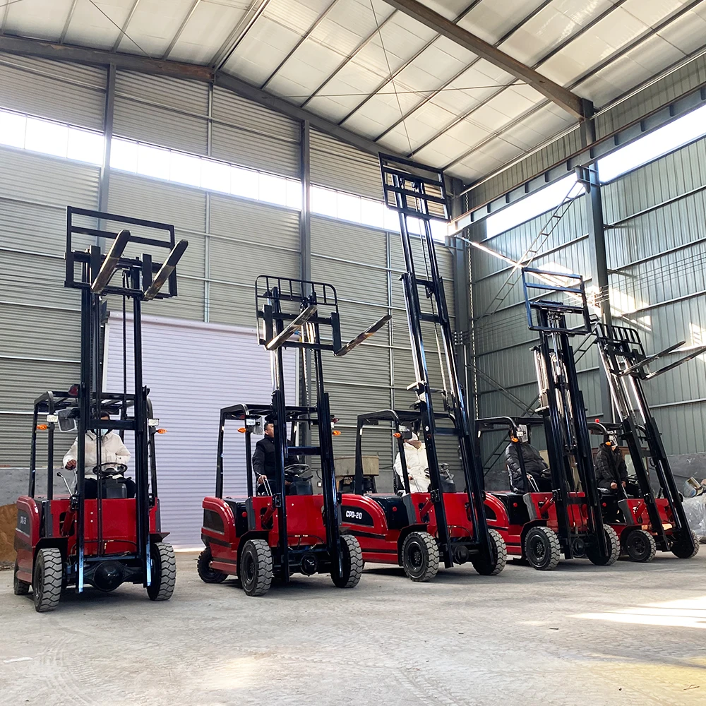 Mini Forklift Electric 0.8Ton 1 2 3 4 5 Ton Lifting up 3m-7m Warehouse CE Battery Forklifts Solid Tire Electric Forklift