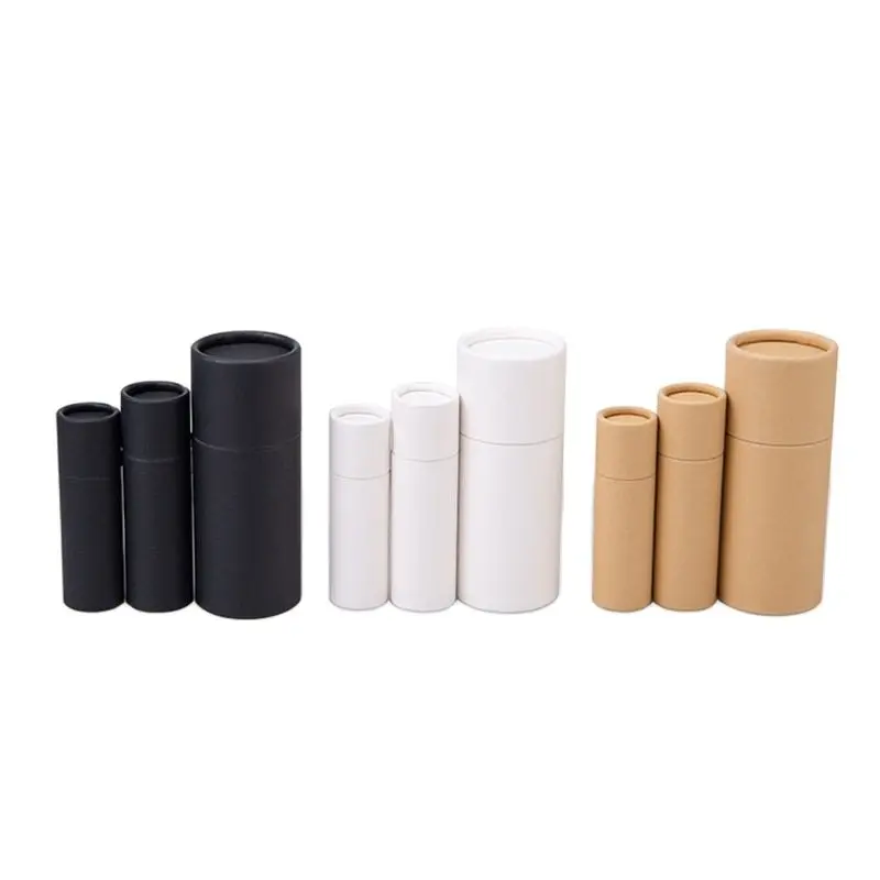 Lip Balm Paper Tubes Biodegradable Cardboard Push Up Cosmetic Packaging Tube Eco-friendly Notion Gloss Container