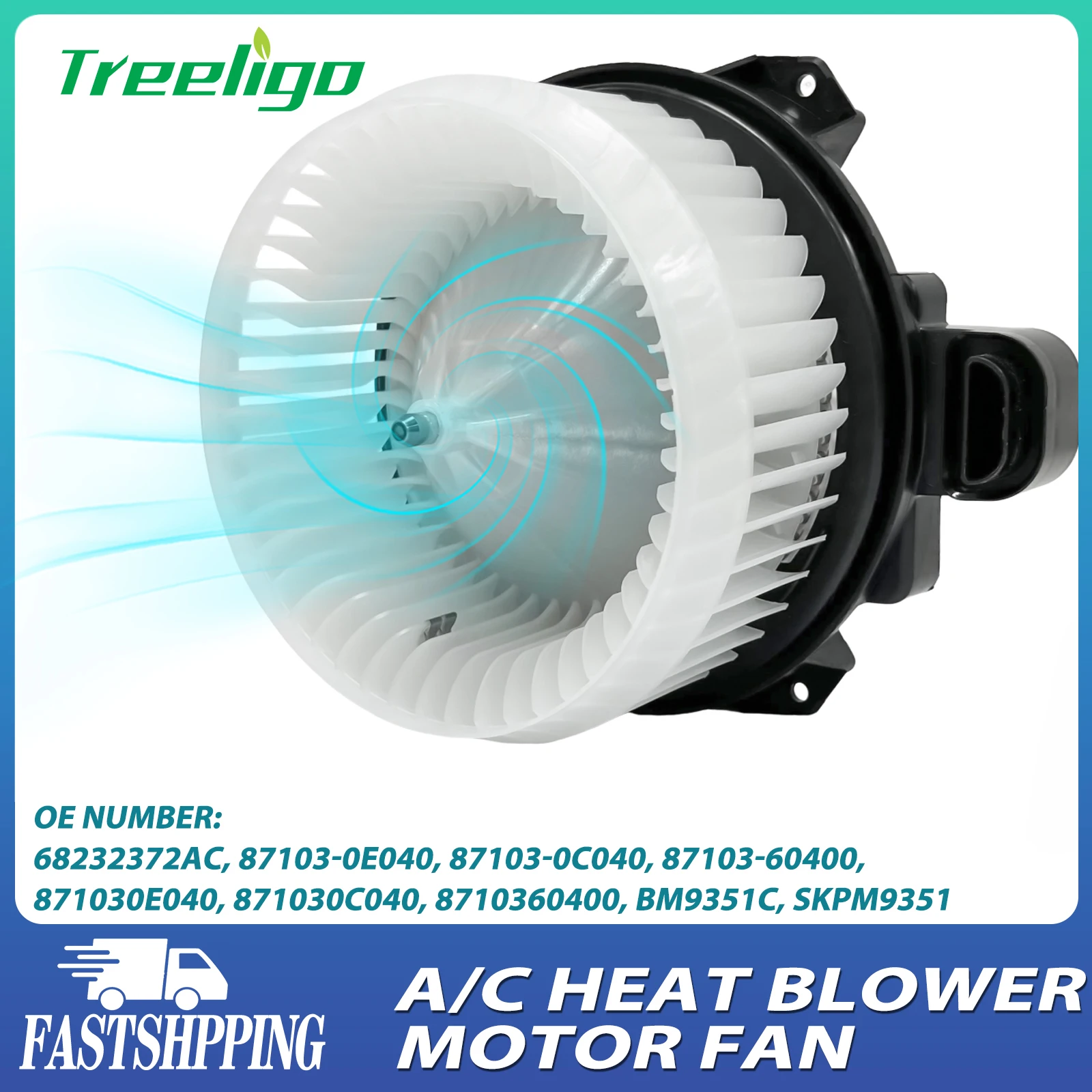 Treeligo nuovo ventilatore del motore del ventilatore del condizionatore d\'aria per TOYOTA 4runner 2010-2023/AVALON 2005-2018/CAMRY