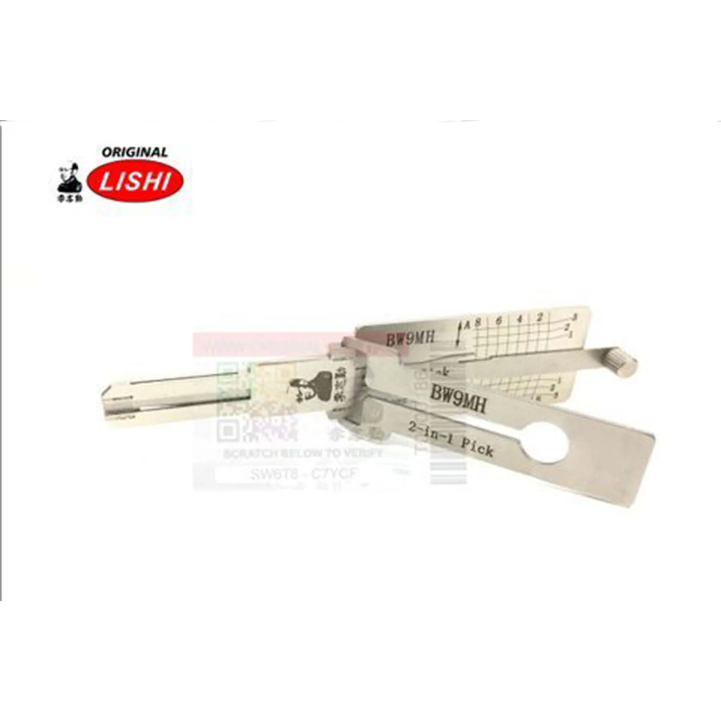 LISHI Auto. Pick Suits Keyways BM-7.P (BW9) - Opens IGN Only *Anti-Glare*