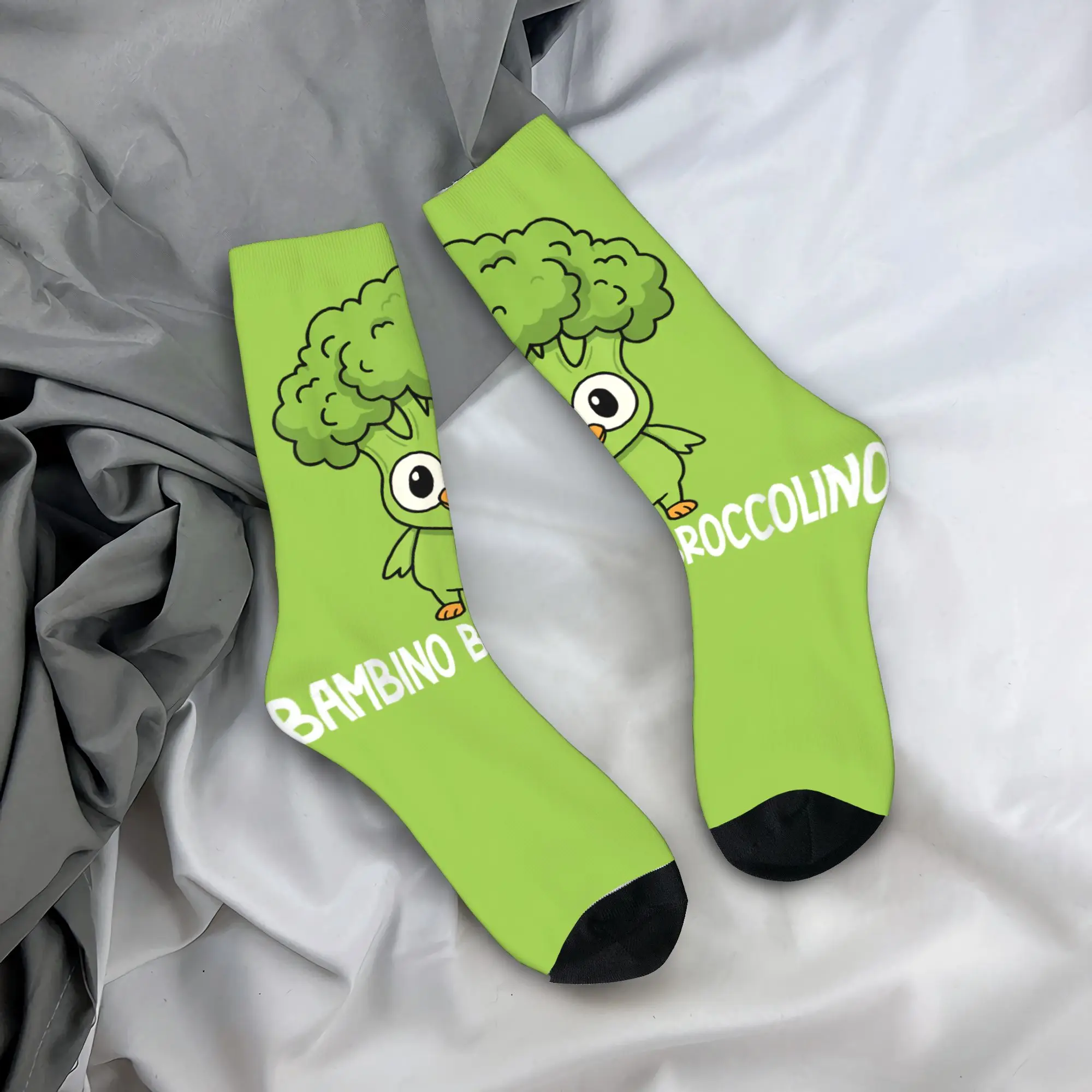 

Итальянские носки Brainrot с персонажами Баммино Брокколоно, корейские чулки, мужские теплые мягкие уличные носки, осенние нескользящие носки с принтом