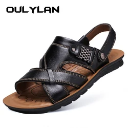 2024 Summer New Plus Size Men's Soft Soled Sandals High Quality Breathable Cool Beach Shoes Outdoor Casual Shoes.