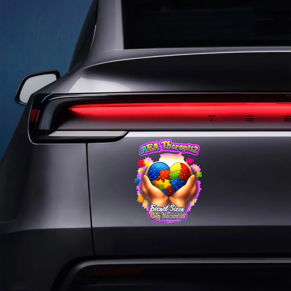 Car Stickers And Decals, Vinyl Decals, Colorful Hands Holding Balls, Automotive Decals, Funny Bumper Stickers(1pc)