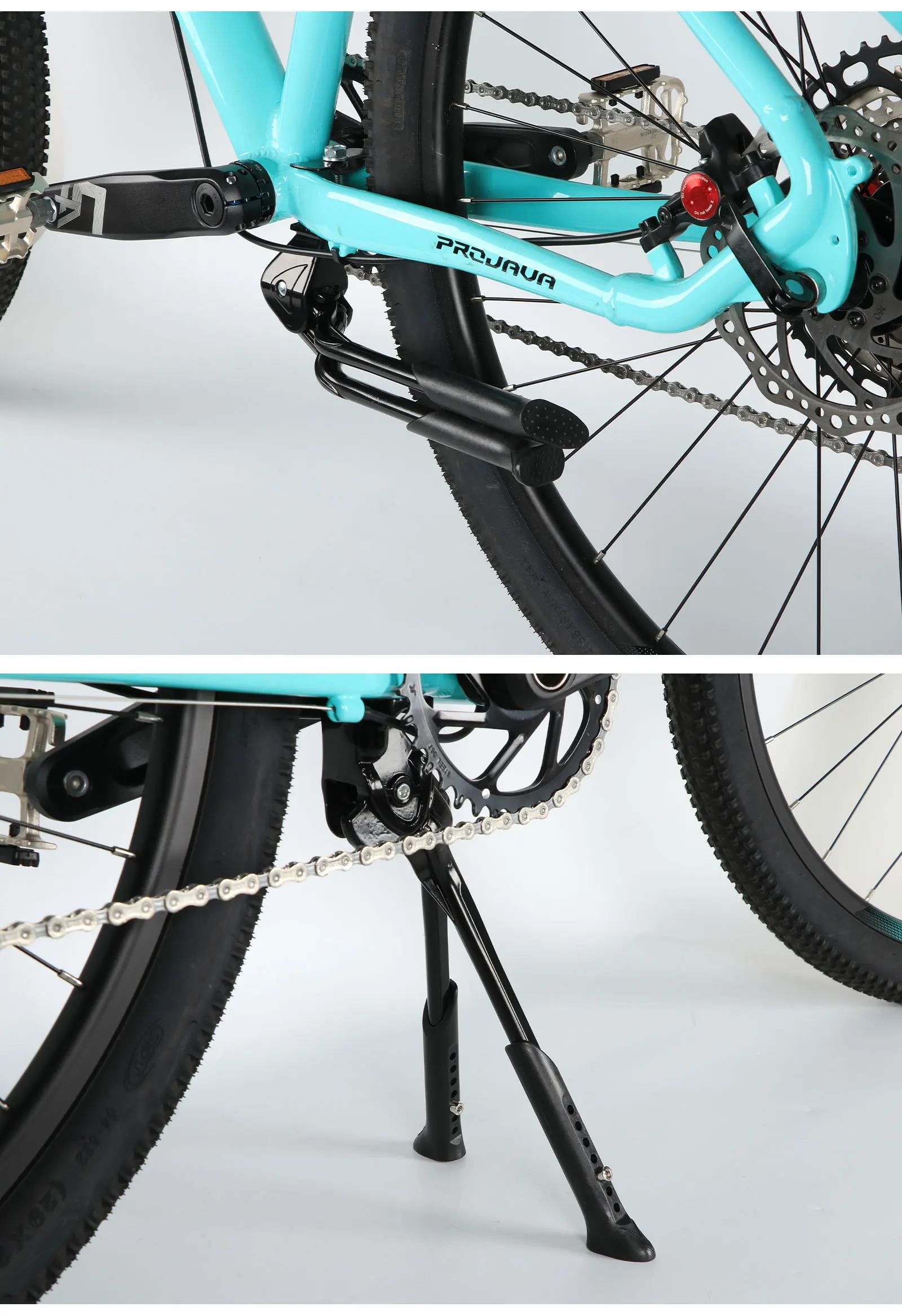Klappbarer Fahrradständer mit Doppelhalterung, Höhenverstellbar, aus Aluminiumlegierung für Rennräder und MTBs – Detail 8