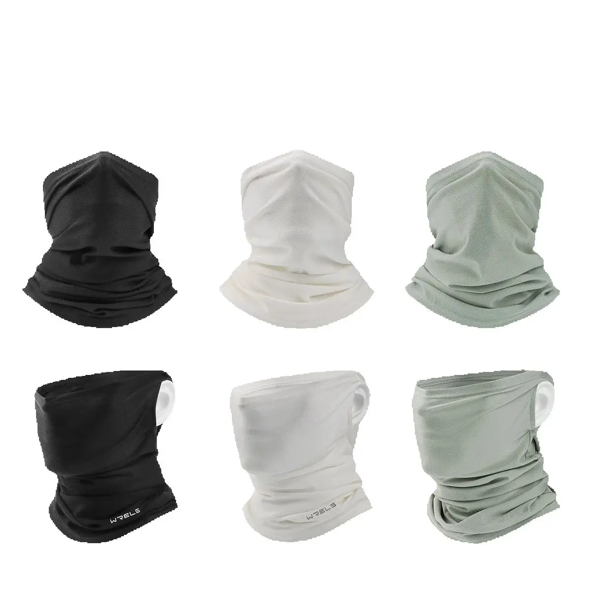 UV-Schutz-Maske aus Eisseide, atmungsaktiv, schnell trocknend, für Radfahren, Gesichtsbedeckung, Halswickel, Laufen, Wandern, elastisches Ohr-Bandana, Gesichtsschal