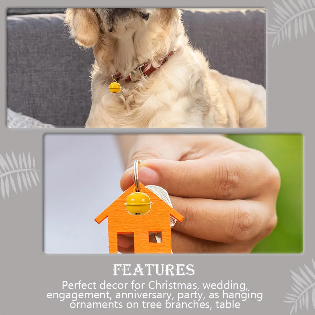 

40 Pcs Color Bell Dog Charm Bells Cat Pet Accessories Hanging for Dogs Mini Craft