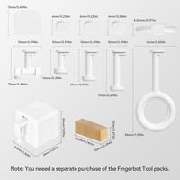 TUYA Zigbee Fingerbot Plus Switch Button Pusher Smart Fingerbot Timing Voice Function Smart Home Works With Smart Life Via Alexa