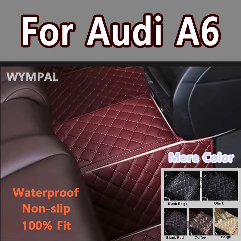 

Роскошные автомобильные коврики для Audi A6 C6 4F C7 4G Avant Wagon 2007 ~ 2018 Роскошный кожаный коврик против грязи Прочный ковер Автомобильный аксессуар