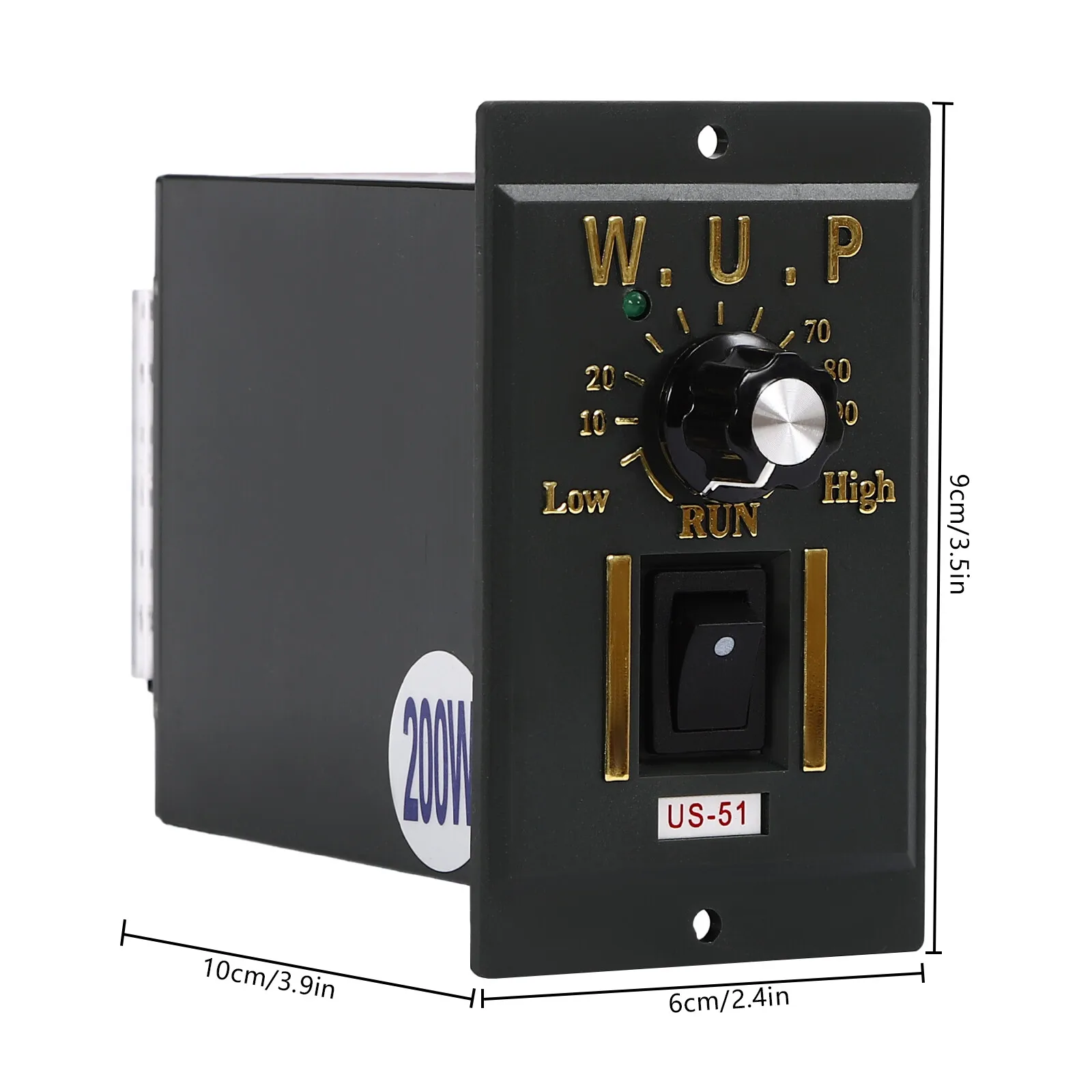 45R/MIN 110V 200W Adjustable Speed AC Gear Reduction Motor Reversible Motor with Controller