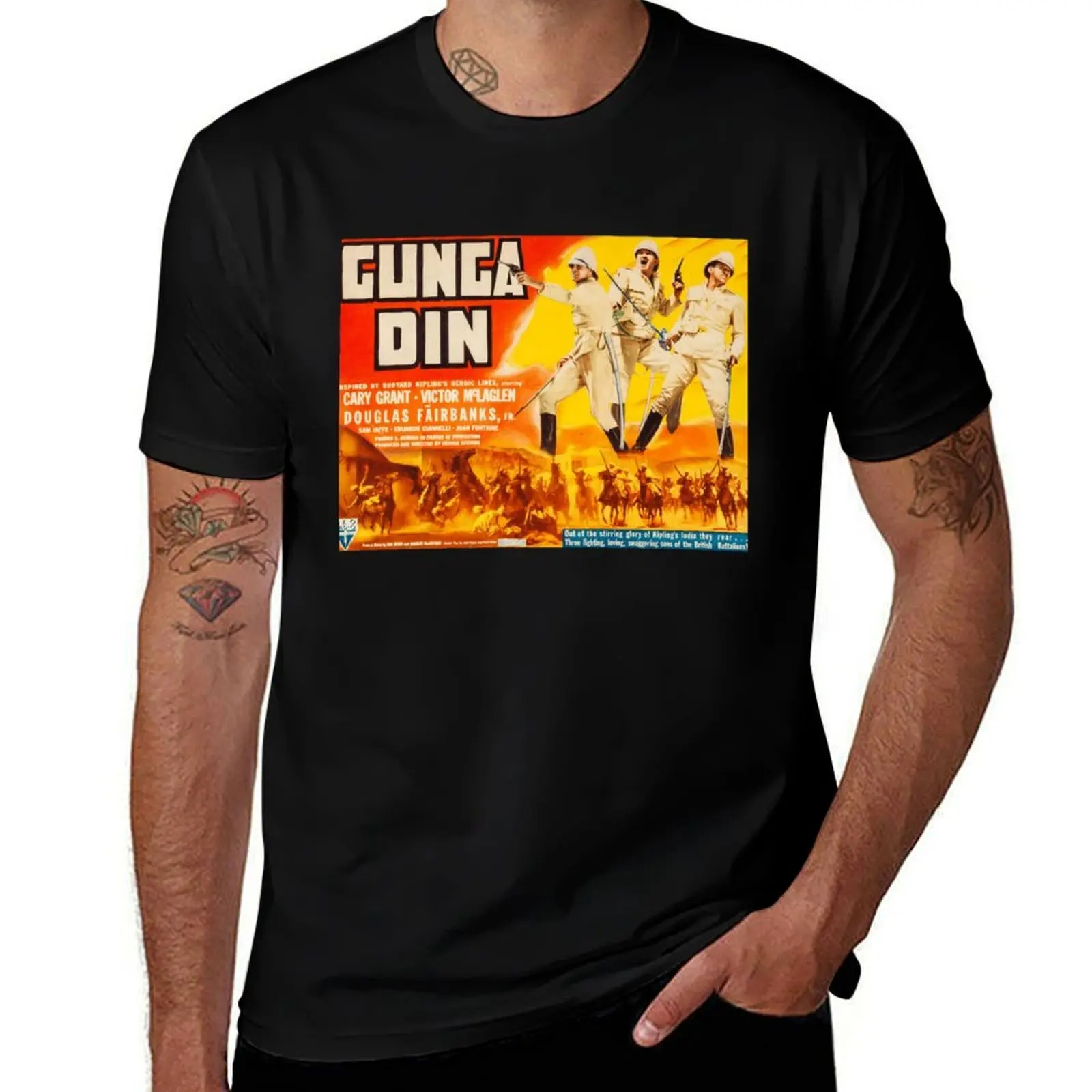 Gunga Din Poster T-Shirt Lightweight Basic Short Sleeve Shirt T-Shirt