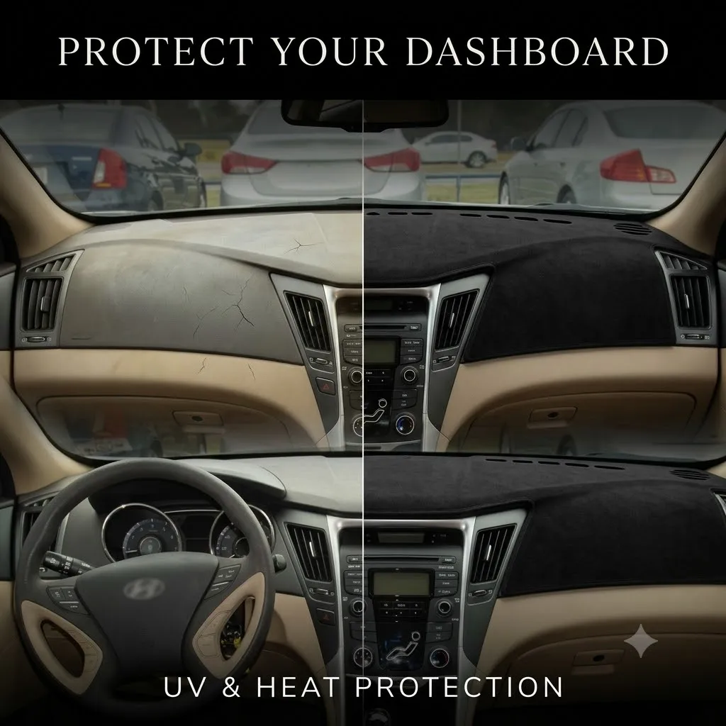 For Hyundai Sonata Dashboard Cover 2011 2012 2013 2014 LHD Dash Mat Anti Glare UV Protection Car Dashboard MInterior Accessories