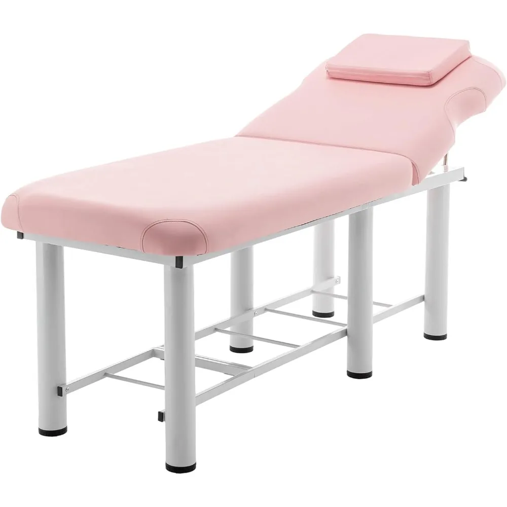 

Massage Bed Stationary Massage Table Metal Frame Esthetician Bed Physical Therapy Table Professional Spa Table Heavy Duty