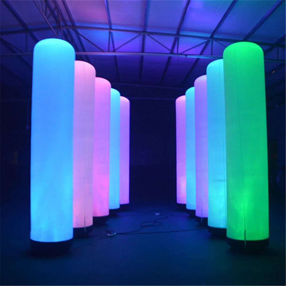 Light Emitting Diode Lighting Inflatable Column, Decorative Inflatable Lighthouse