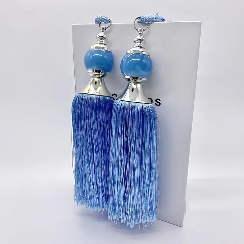 2pcs ยุโรปสไตล์ผ้าม่านแขวน Ball Flow อุปกรณ์เสริมผ้าม่านตกแต่งแขวนเดี่ยวคริสตัลบอลแขวนเชือก