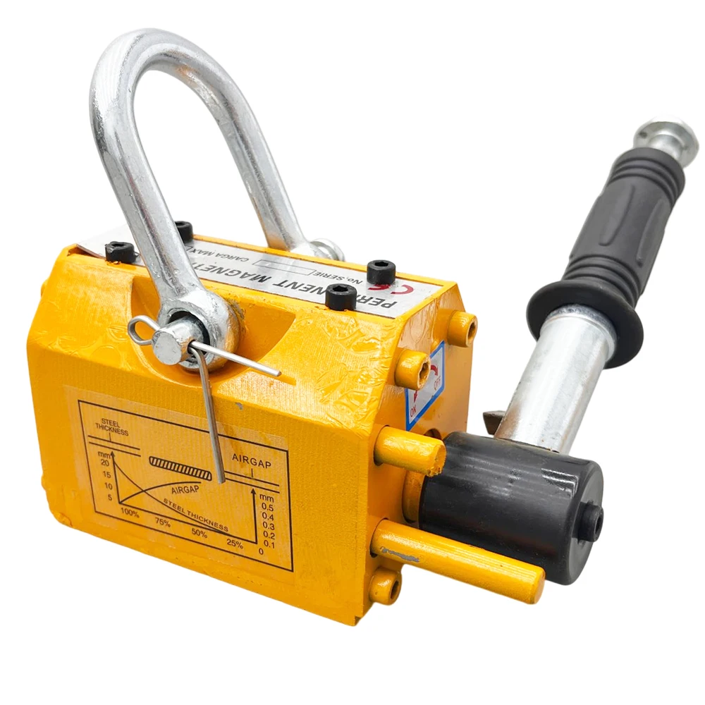 Heavy Duty Steel Magnetic Lifter, Crane Hoist, Lifting Magnet, 220lb, 100 kg