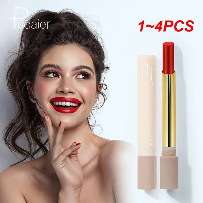 

1~4PCS New 16 Color Velvet Matte Lipstick Creative smoke tube Lipstick Moisturizer Not Long Lasting Sexy Makeup