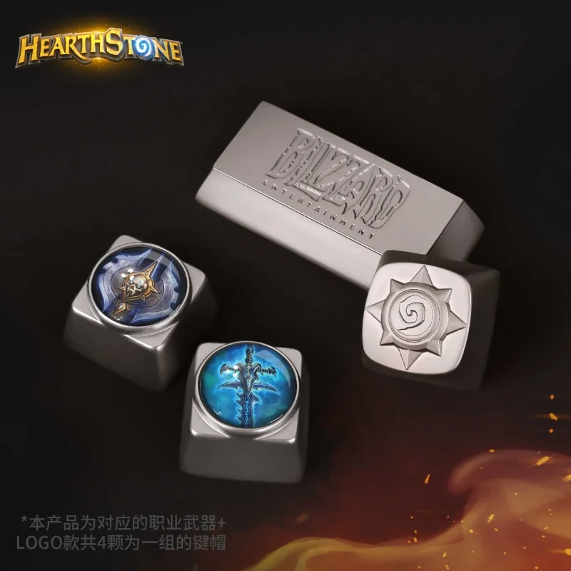 Offizielle Blizzard Hearthstone Metall-Tastenkappen, individuelles Gaming-Tastenkappen-Set für mechanische Tastaturen, Gaming-Enthusiasten, Spielzubehör