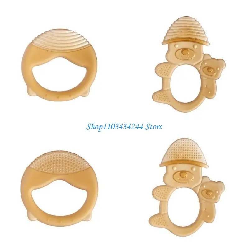 لعبة تسنين للأطفال سهلة التنظيف من السيليكون، مدلك لطيف للتسنين، عضاضة من السيليكون تشجع على المضغ الصحيح #5