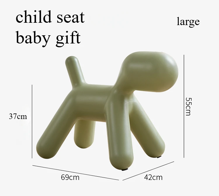 Balloon dog shape children's chair simple home living room small stool baby gift