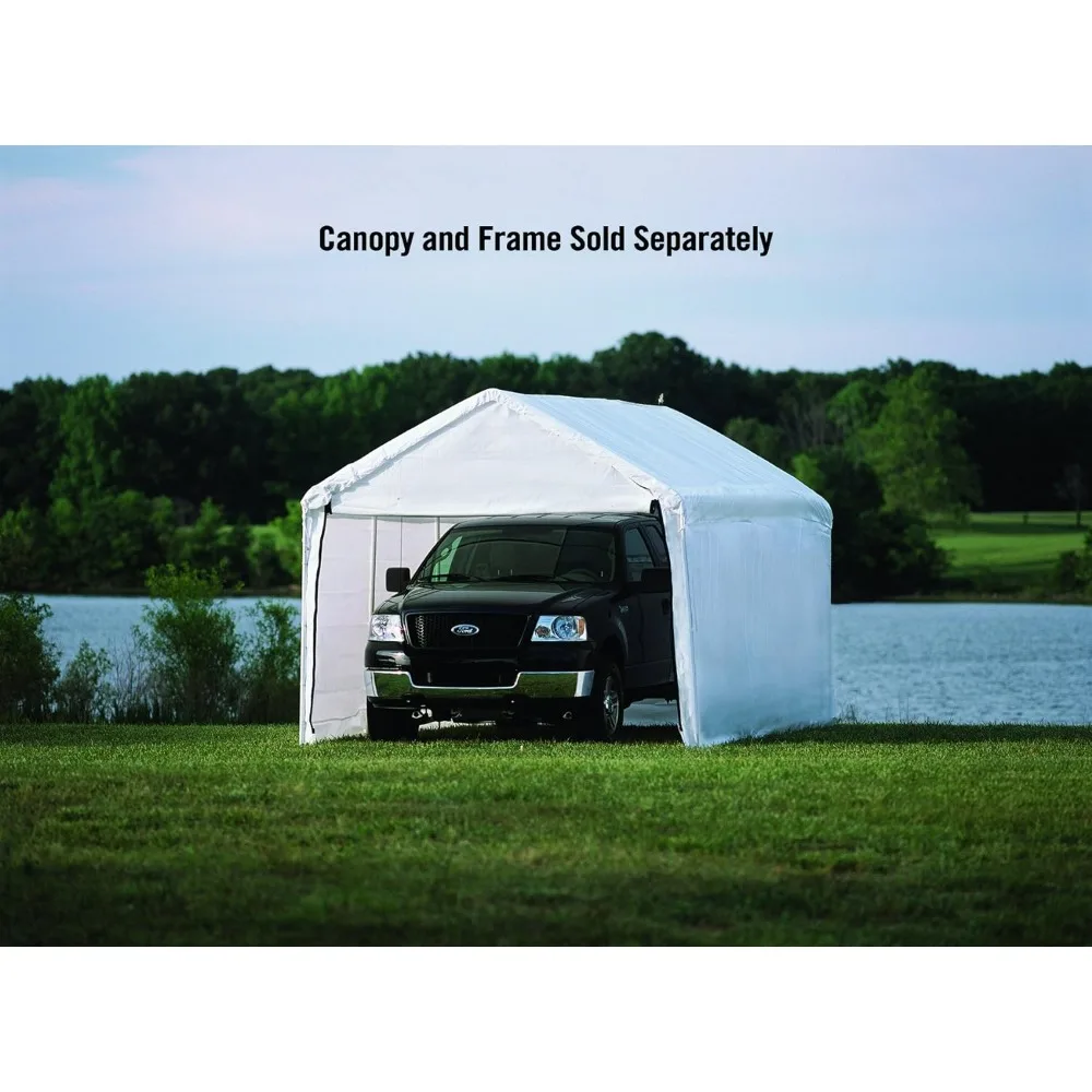 Carport-White Outdoor Camping Tent, MaxAP Canopy Enclosure Kit, Frame and Cover Sold Separately, Free Shipping Tents, 10x20