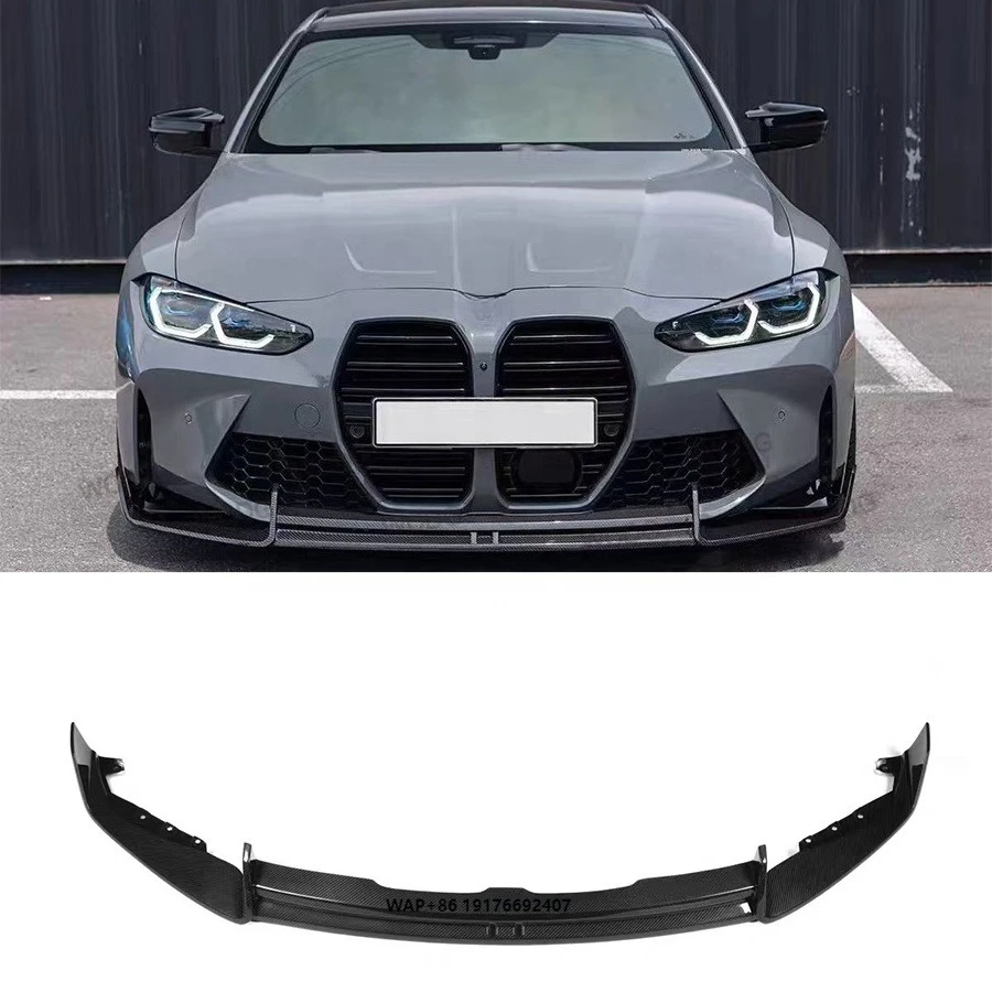 

AD Style Dry Carbon Fiber Front Lip forBMW M3 M4 G80 G82 2021-2025 Front Bumper Lip Splitter Spoiler Car Body Kit