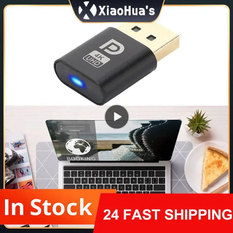 Virtual Display Adapter 4K Headless Ghost Emulator DP Display Port Dummy Plug Connector EDID For Video Card Mining
