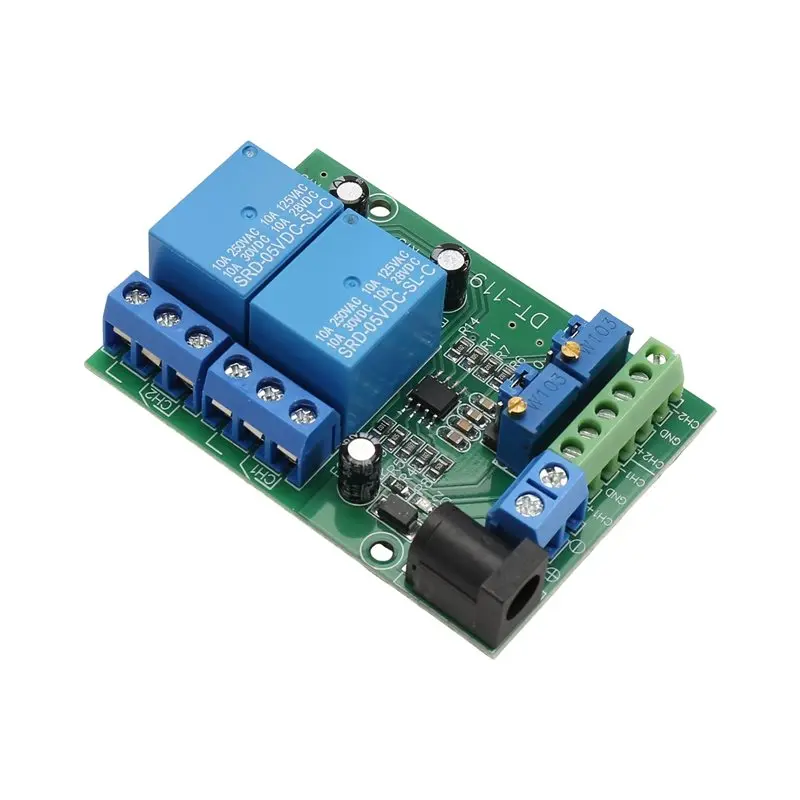 AT82-LM393 2CH DC Voltage Comparator Module 5V Relay Board 2 Channel For Automotive For Automotive Circuit Modification Circuit