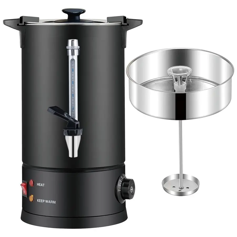 

Кофейная урна, урна для горячей воды из нержавеющей стали класса 304, перколадный кофейник, кофеварка, диспенсер для горячих напитков 1600 Вт для общественного питания, 50