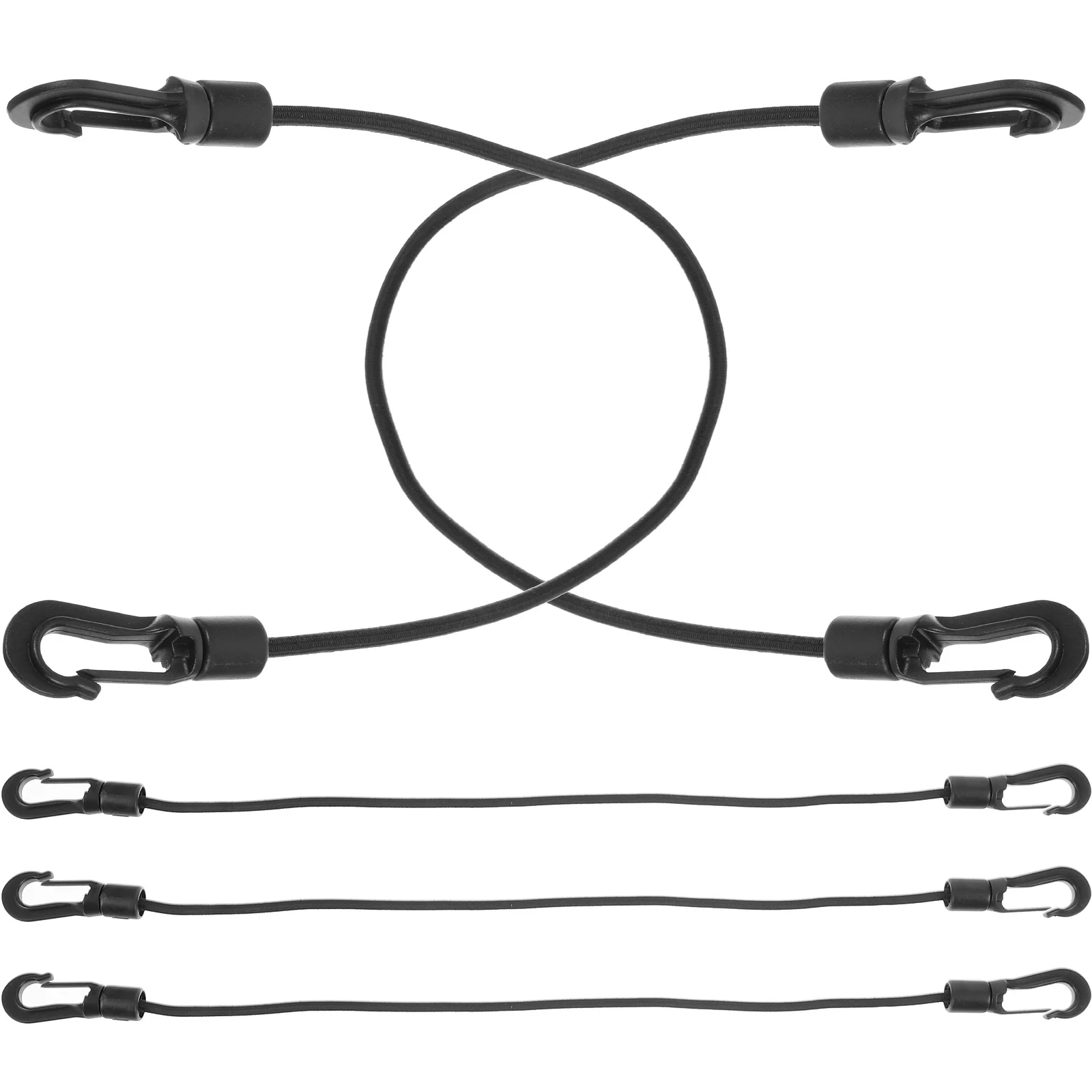 

5pcs 4mm Kayak Elastic Rope Outdoor Camping Hook Strap Multi use Tie Down Cord Rubber Bungee String for Bike Motorcycle