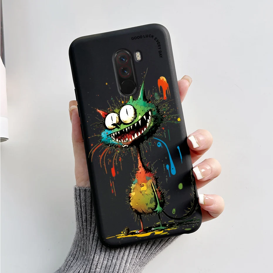 Case For Pocophone F1 Case Xiaomi Pocophone F1 Phone Case Silicone TPU Bumper Cute Rabbit Panda Cover for Poco F1 F 1 Capa Coque