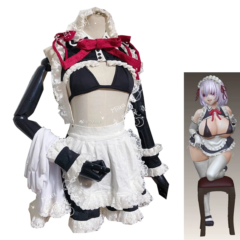 Customized Size Azur Lane Sirius Cosplay Costume Sexy Maid Suits Apron Uniform Women Anime Outfits Personal Tailor Made Clothes