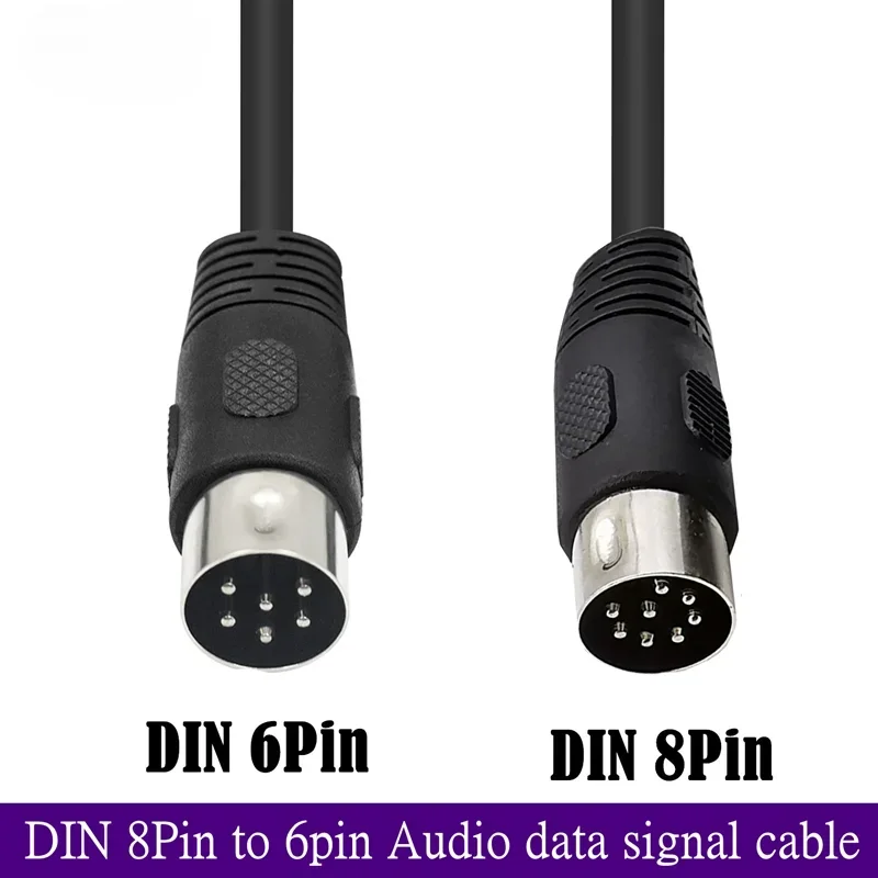 MIDI 8-poliger DIN-Stecker auf 6-poliger Audio-Datensignalkabel 1,8 Meter