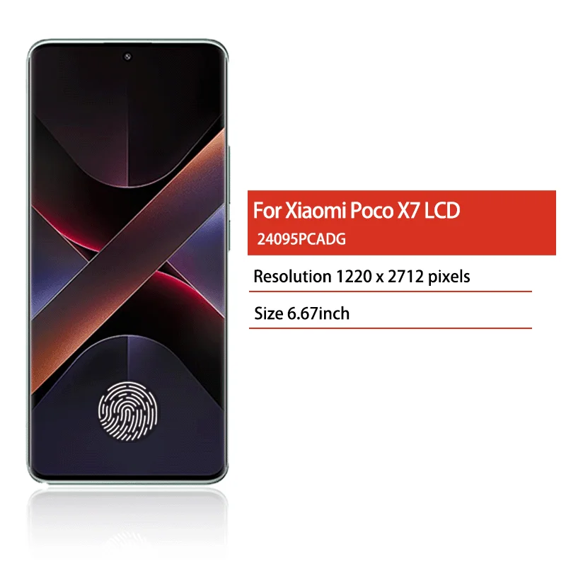 6.67“AMOLED 120Hz For Xiaomi Poco X7 24095PCADG Lcd Display Touch