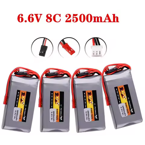 2S 6.6V 8C 2500mah Lipo Battery For Futaba Radios 14SG 16SZ 18SZ 4PLS T6K RC Radio Remote Control Transmitter Part 6.6V Battery