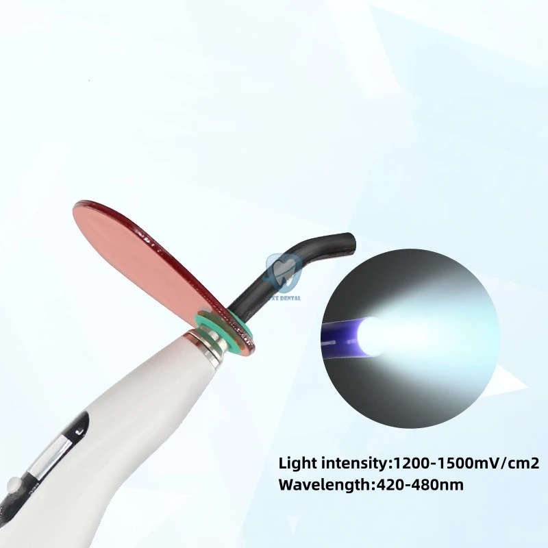 Lampe de polymérisation dentaire sans fil, photopolymérisation LED, 1200-1500mW/cm², durcissement de résine, équipement de matériaux dentaires