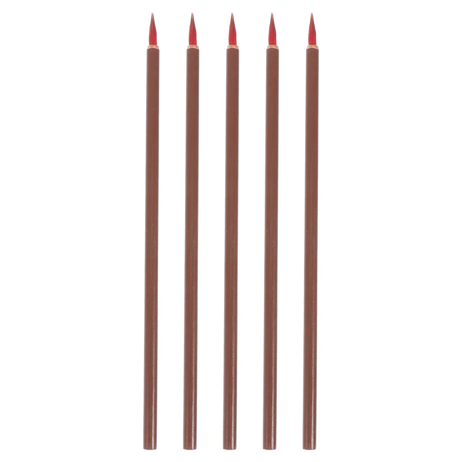 5Pcs Chinese Calligraphy Brush Pens Premium Natural Hair Brushes for Ink Writing Watercolor Drawing Calligraphy Practice