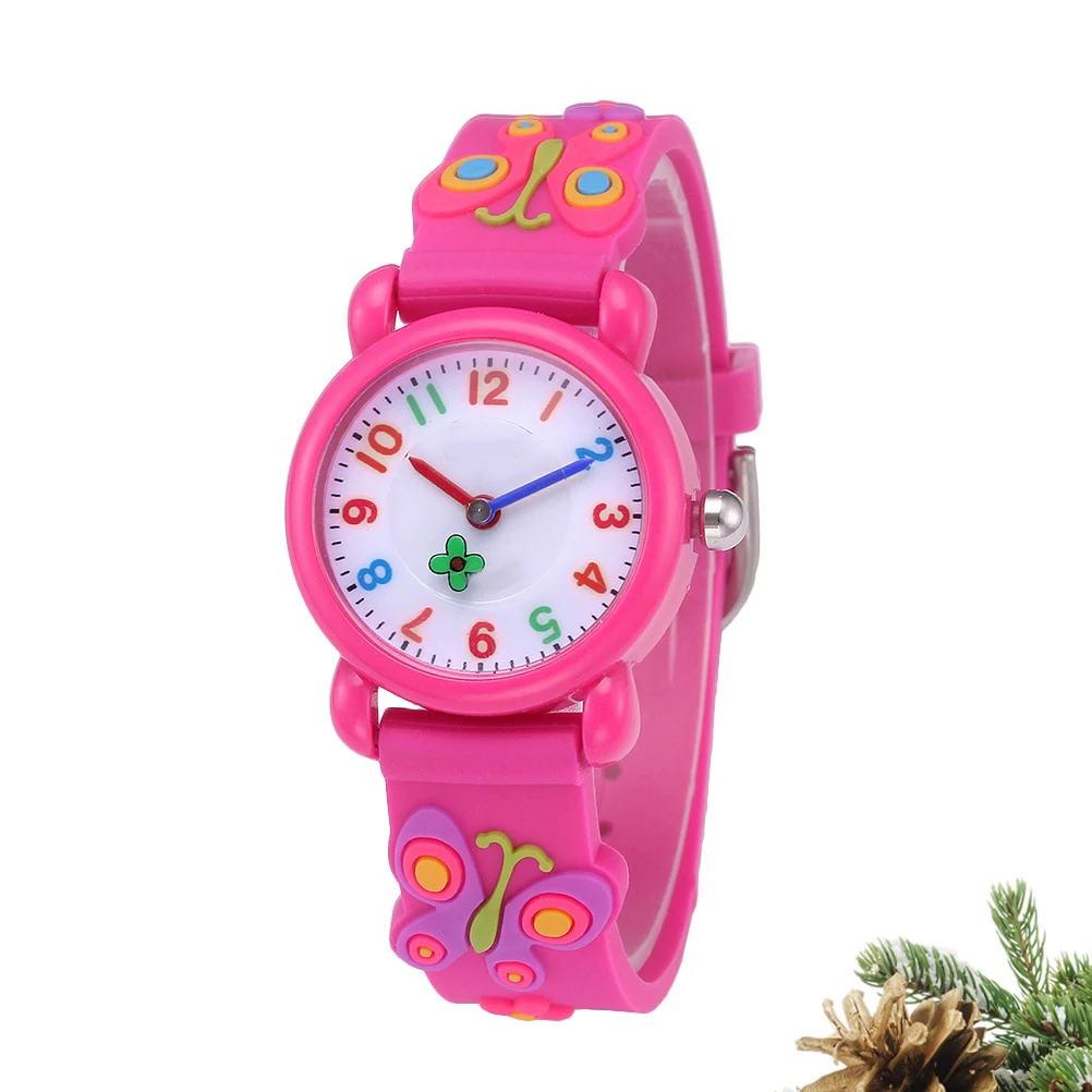 Silicone Cartoon Watch For Kids Adorable Birthday Gift Durable Students Watch Comfortable Strap Creative Quartz Timepiece Lovely