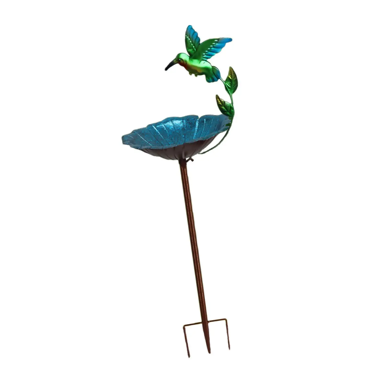 Metal Bird Bath for Outside Bird Feeder Bowl Weather Resistant Housewarming Birdbath for Outdoor Patio Courtyard