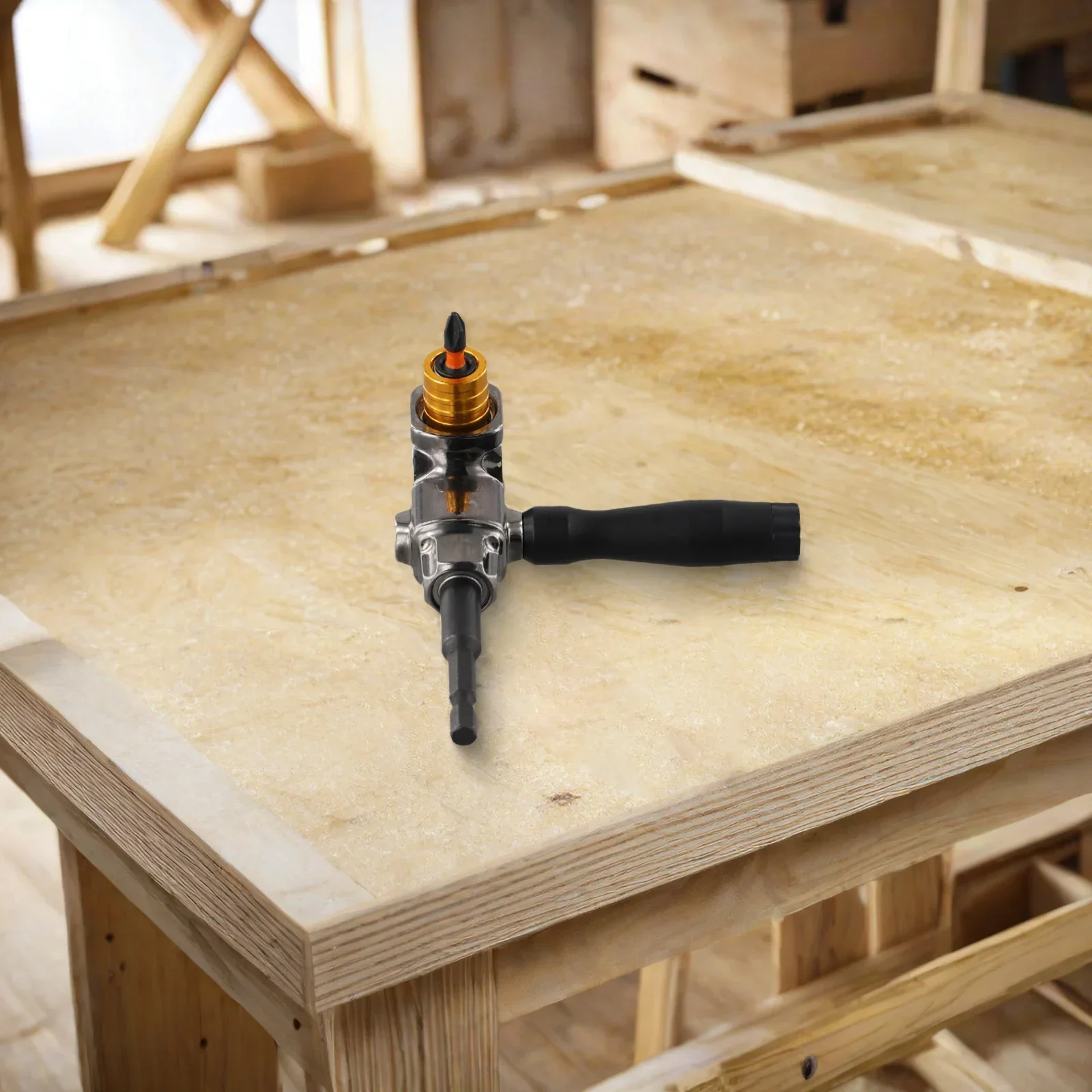 

For DIY Projects Right Angle Screwdriver High Strength And Hardness Left And Right Handle Switch For 6.35mm Bits