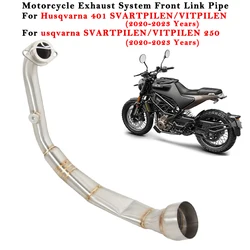 Motorcycle Exhaust System Escape Modified Muffler Front Link Pipe For Husqvarna 401 SVARTPILEN VITPILEN 250 2020 2021 2022 2023