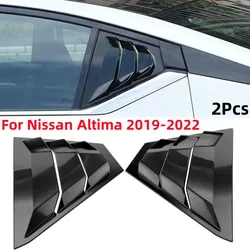 1 Pair Car Rear Window Louver Shutter Cover Trim Car Decoration Accessories for Nissan Altima 2019 2020 2021 2022