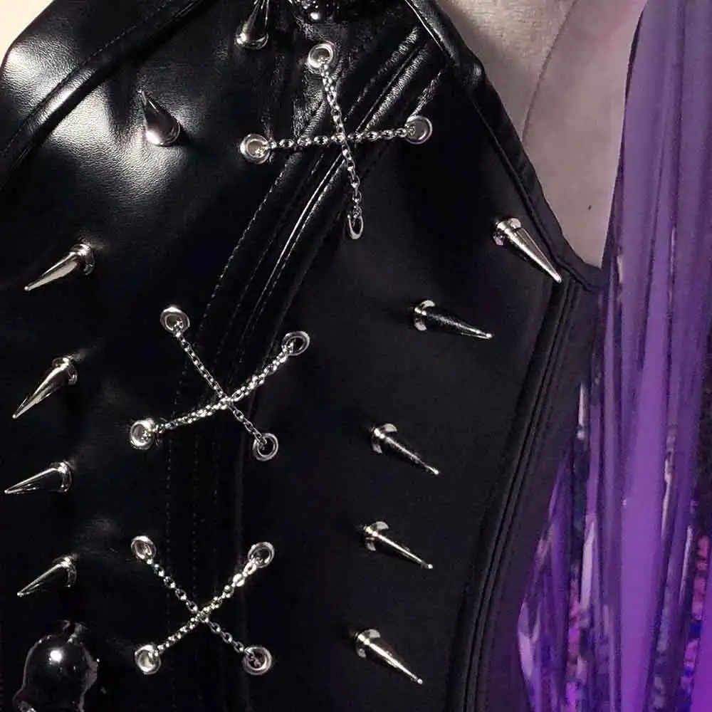 

Hip Hop Skull Hand Made Teen DIY Kawaii Punk Rock Eco 90s Y2K Halter Camisole TOPS Goth Harajuku Gothic Tanks Grunge E-Girls Emo