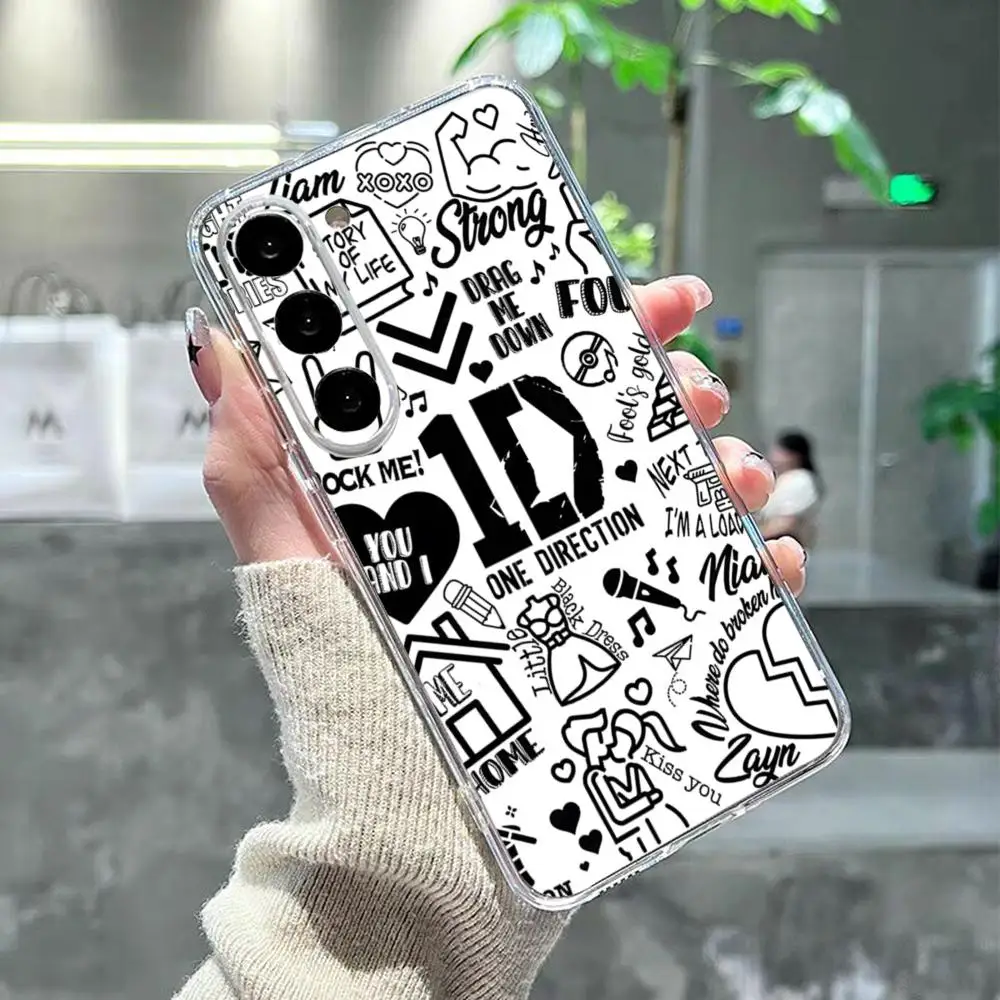O-One D-Direction Music Phone Case For Samsung S26 S25 S24 Ultra S23 Fe S22 S20 S21 Plus Plus 5G Fe Transparent Cover - view 3