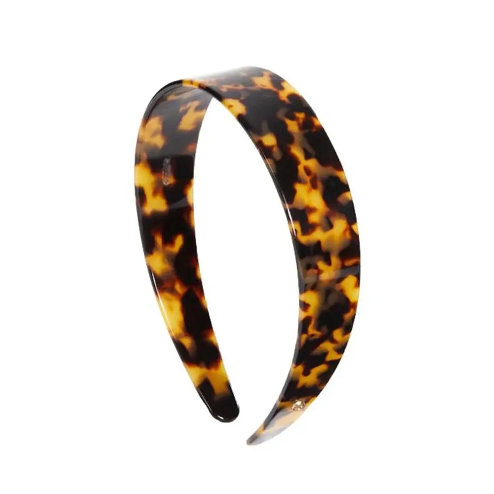 

Wide Headbands for Women - Non-Slip Tortoiseshell Acetate Hair Bands with Teeth for Secure Grip