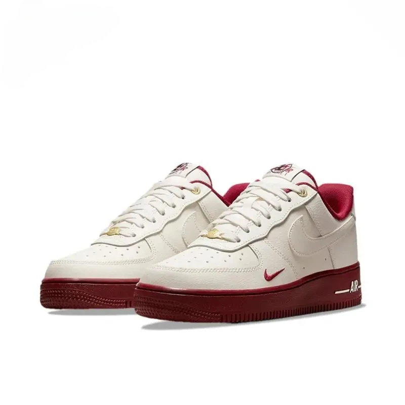 Nike-Zapatillas deportivas Air Force 1 para hombre y mujer, calzado antideslizante, resistente al desgaste, cómodo, ligero, clásico, combina con todo