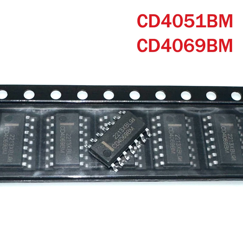 (10pcs) CD4051BM CD4051 CD4069BM CD4069 TI SOP16 8-Channel Analog Multiplexer IC One of Eight Analog Switch Chips