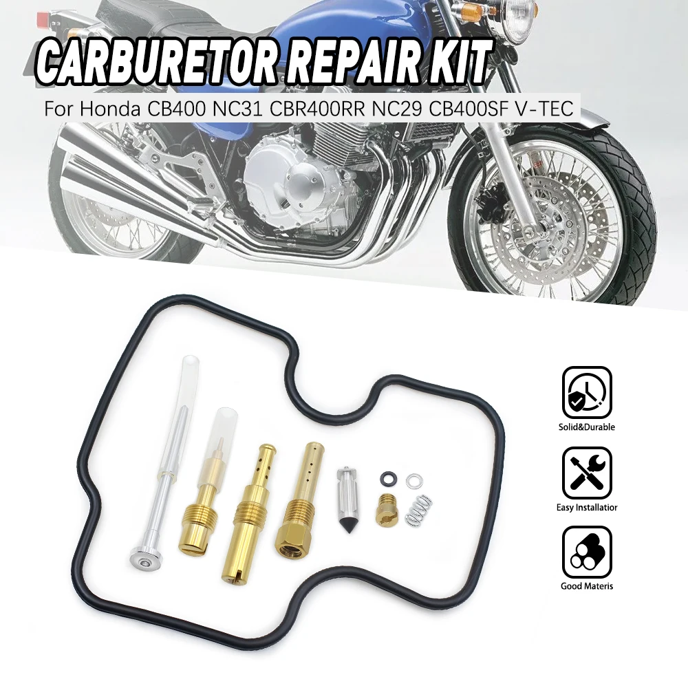 

Motorcycle Carburetor Rebuild Kit For Honda CB400 NC31 CBR400RR NC29 CB400SF V-TEC