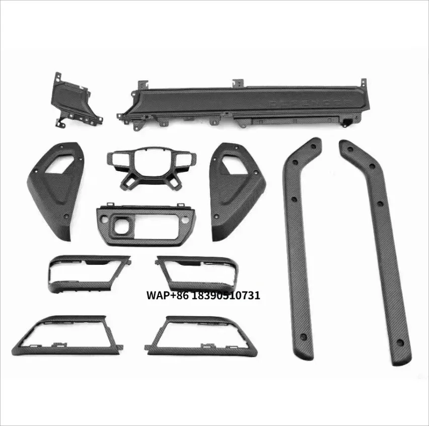 For Defender 2020- interior trim cover Center Console Gear dry carbon kit