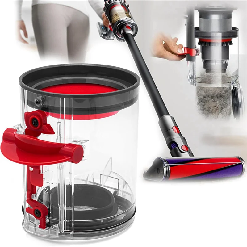 

2X пылесборник для Dyson V12, тонкая канистра для пылесоса, сменный пылесборник, робот-пылесос, ведро для пыли-A54Q